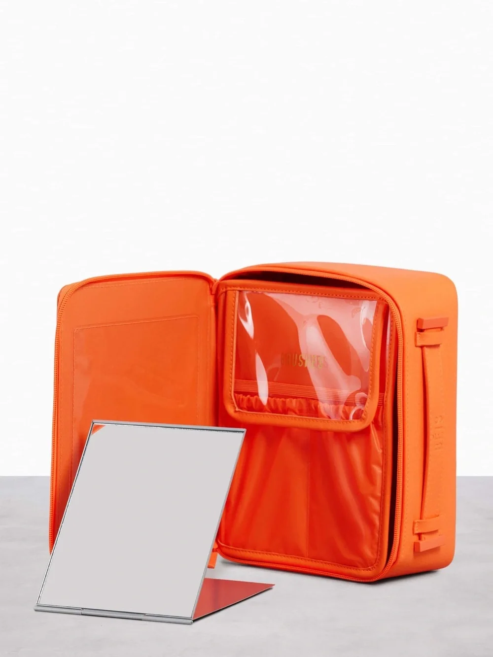 BEIS Creamsicle Cosmetic Case Bright Orange (Retired Shade)
